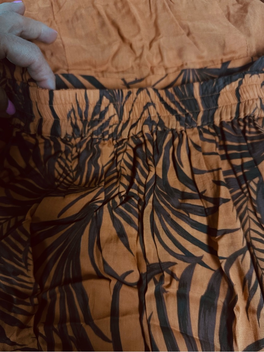 MINKPINK Women's Medium Finley Maxi Halter Dress Orange Brown Floral 55” Long - Picture 16 of 16